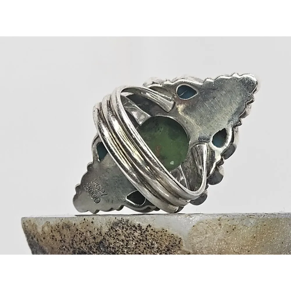 Nicky Butler Limited Edition Sterling & Multi-gemstone Statement Ring Size 10 - Picture 5 of 11